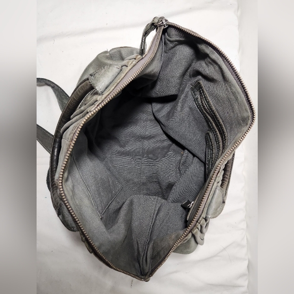 Liebskind Distressed Leather Satchel with Removable Shoulder Strap - Picture 12 of 14